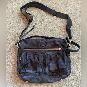 MZ Wallace Dark Blue Messenger Crossbody Bag